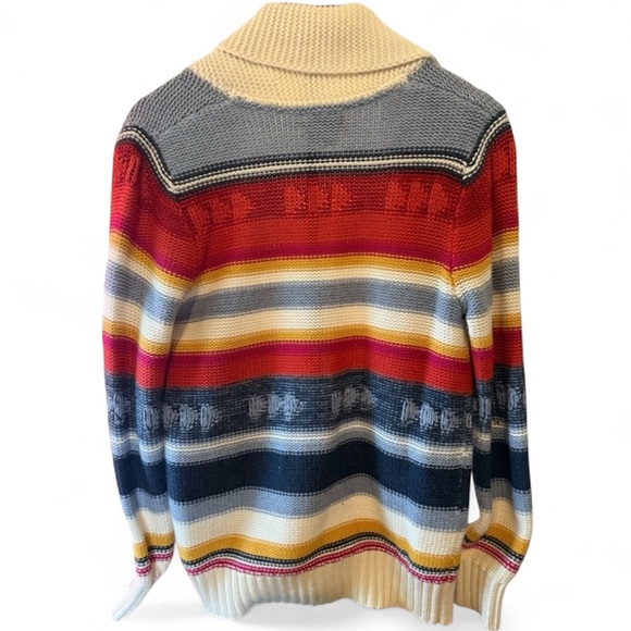 NWOT - Pendelton Zip Cardigan Sweater - Unisex, Colorful stripes - Picture 2 of 6